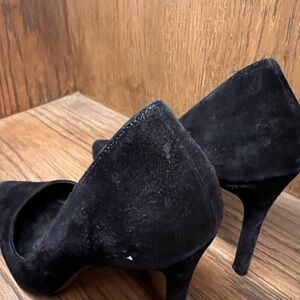 Elegant Black Suede Heels